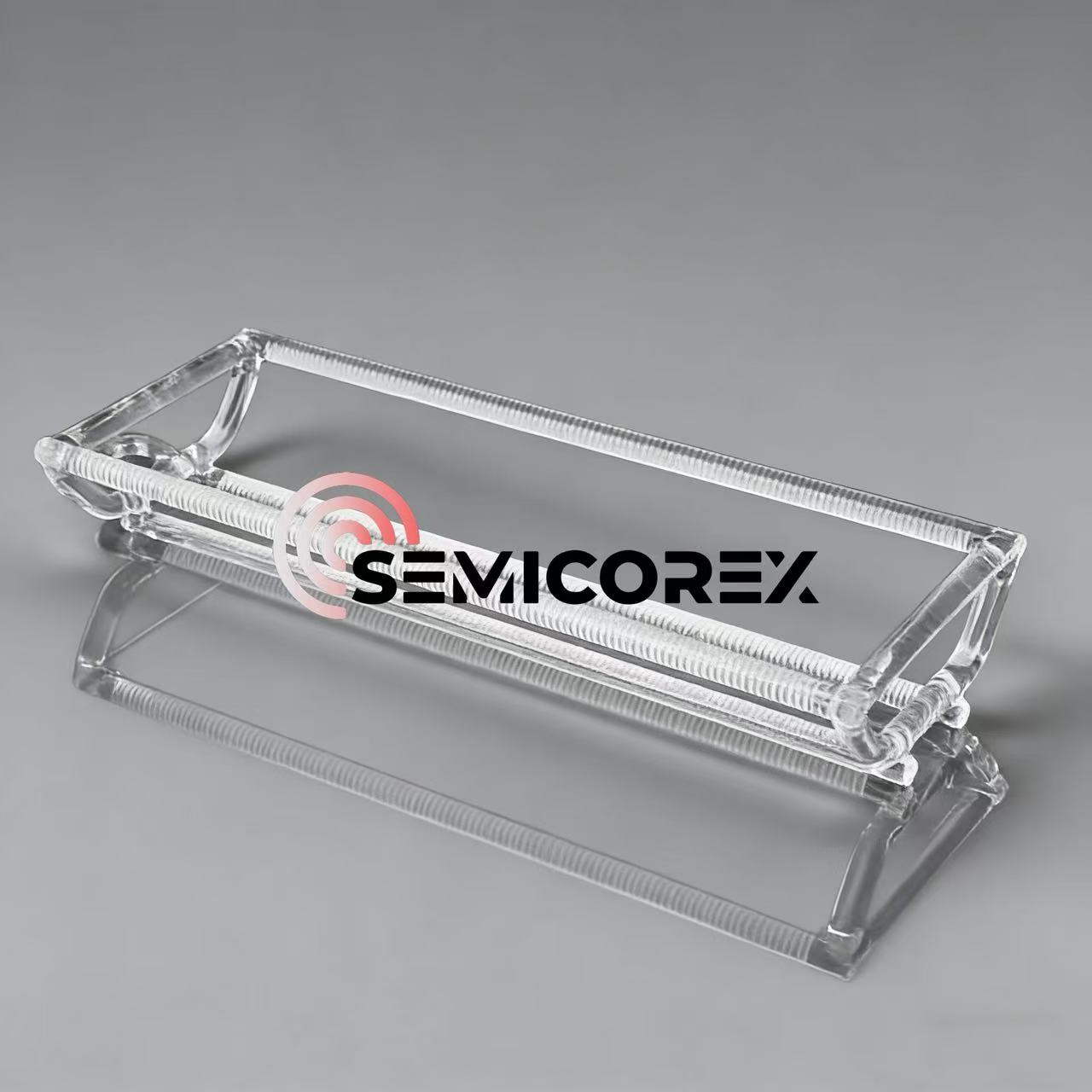 Горизонтальные кварцевые вафельные лодочки