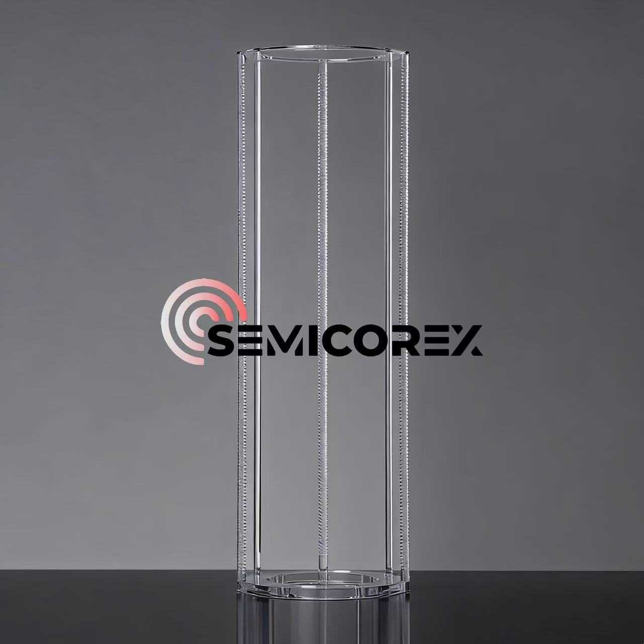 Вертикальные кварцевые вафельные лодочки